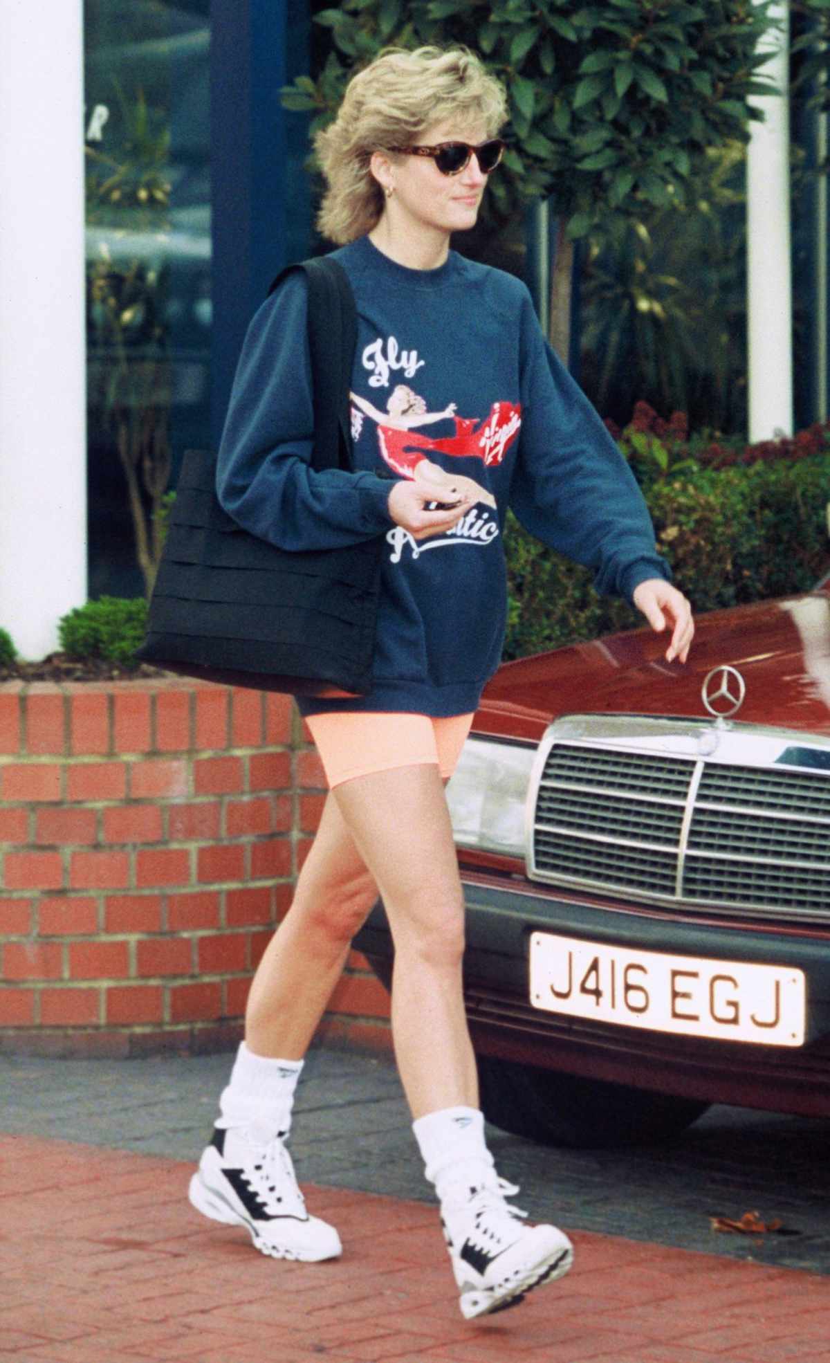 Princess Diana sneakers and socks styling