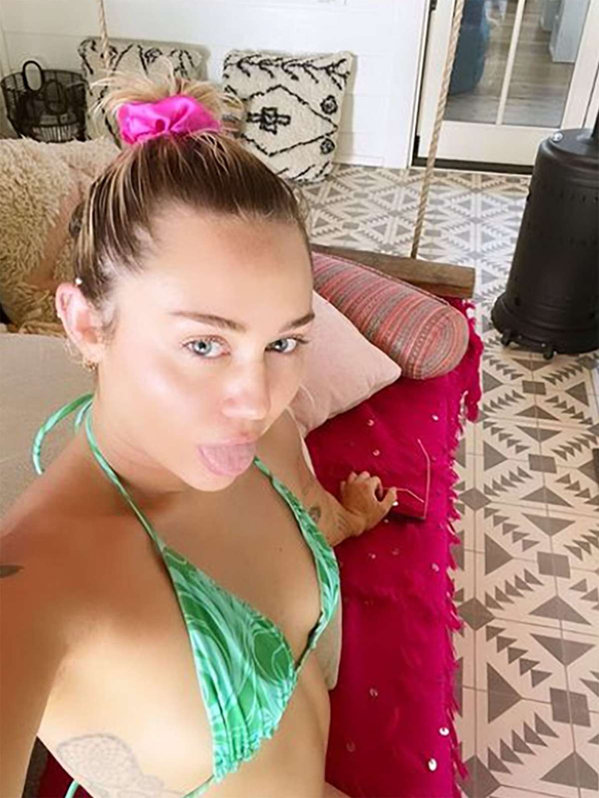 Miley Cyrus Bikini Selfie