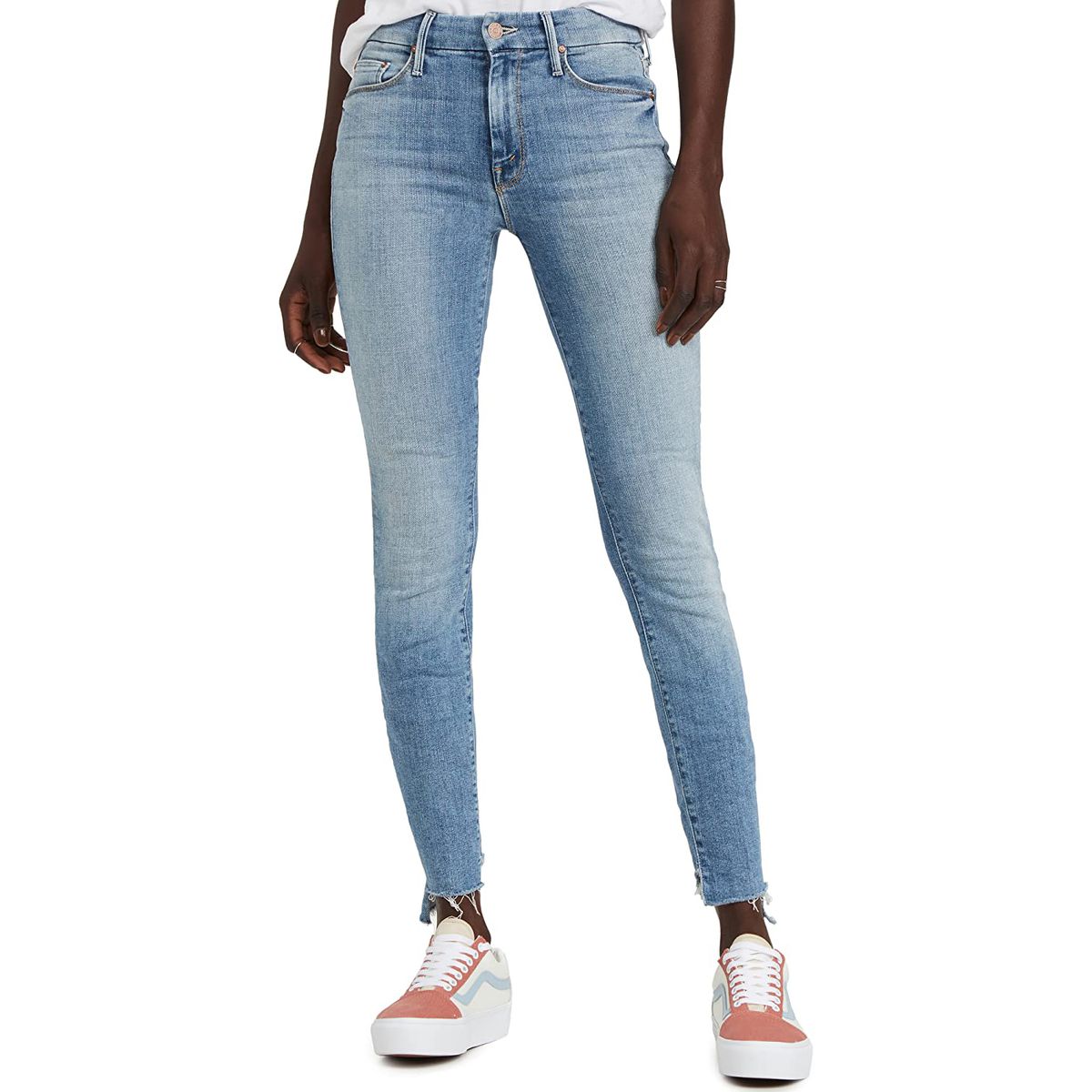 MOTHER Women's The Looker Two Step Ankle Fray Jeans