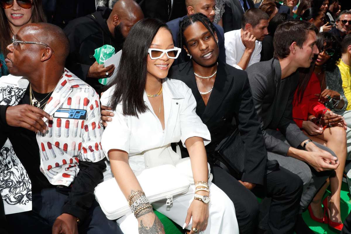 Rihanna ASAP Rocky Louis Vuitton Fashion Show