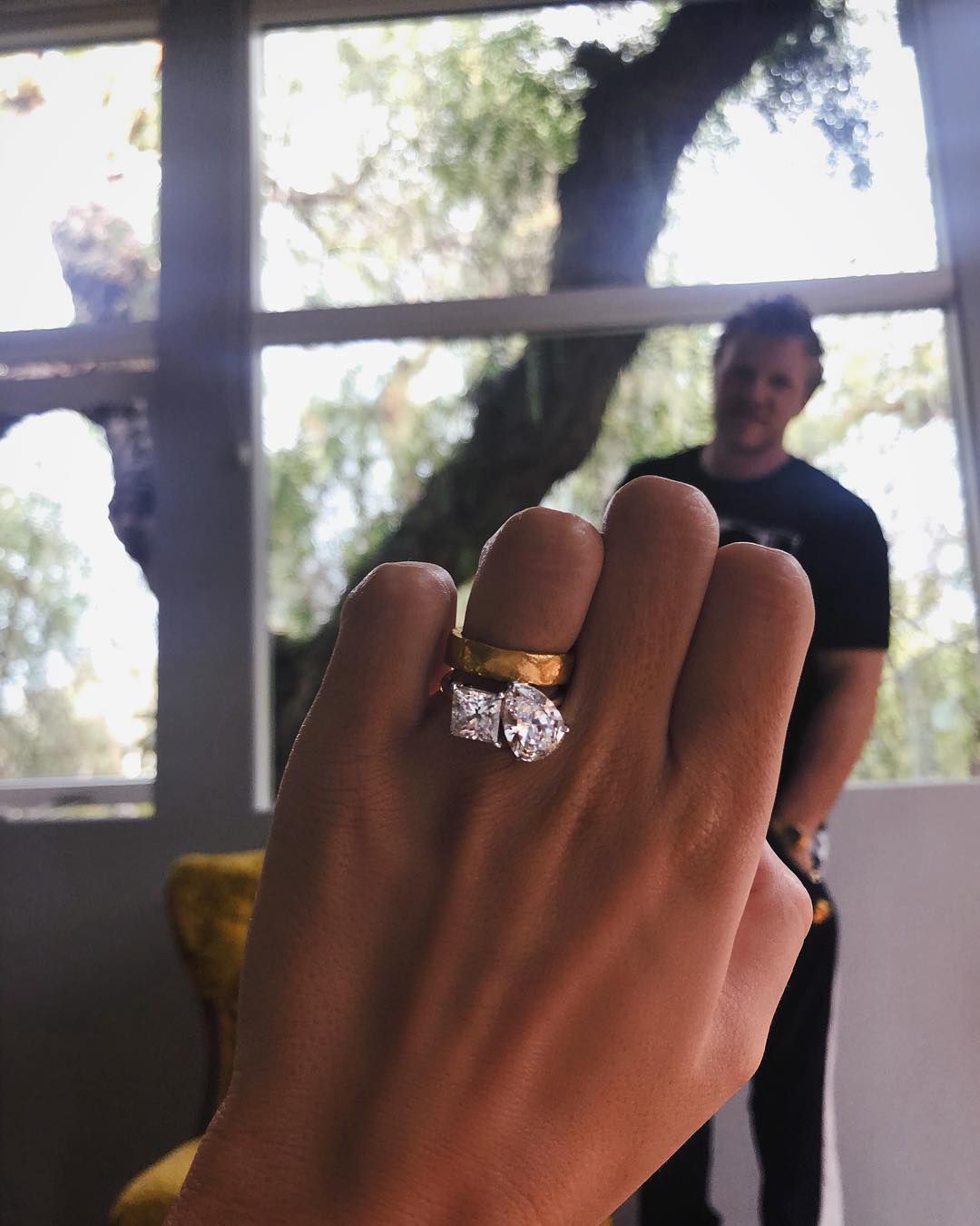 Celebrities Love 2-Jewel Engagement Rings