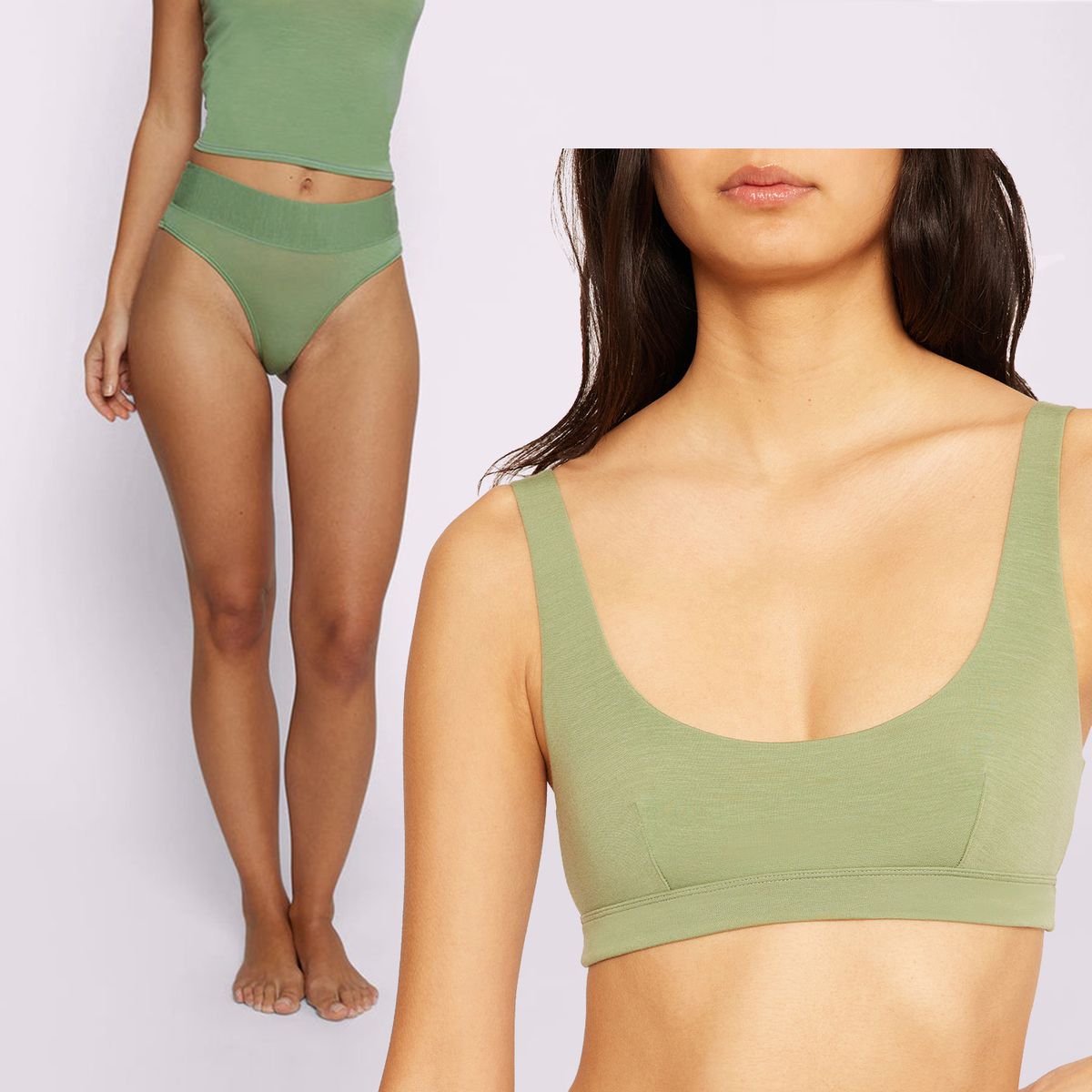 SuperSoft Scoop Bralette and High Rise Brief