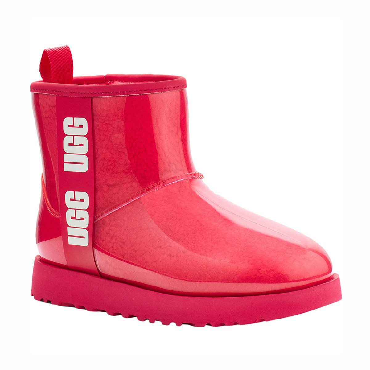 UGG Classic Mini Waterproof Clear Boot in Pink