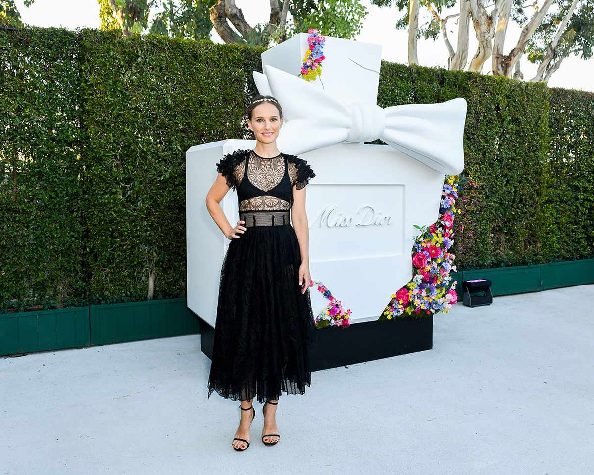 Natalie Portman At Dior's Miss Dior Pop-Up in Los Angeles