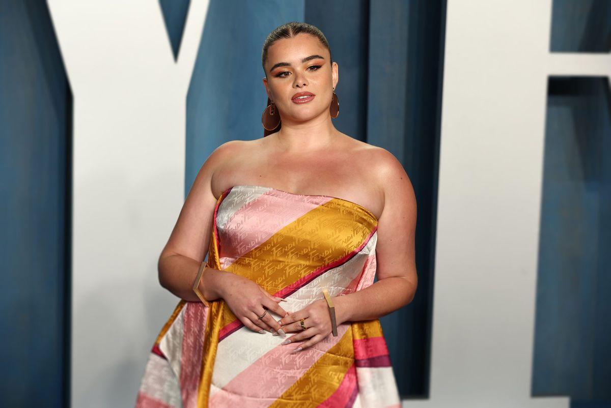 Barbie Ferreira Wore a Sexy Striped Gown to the Oscars Afterparty