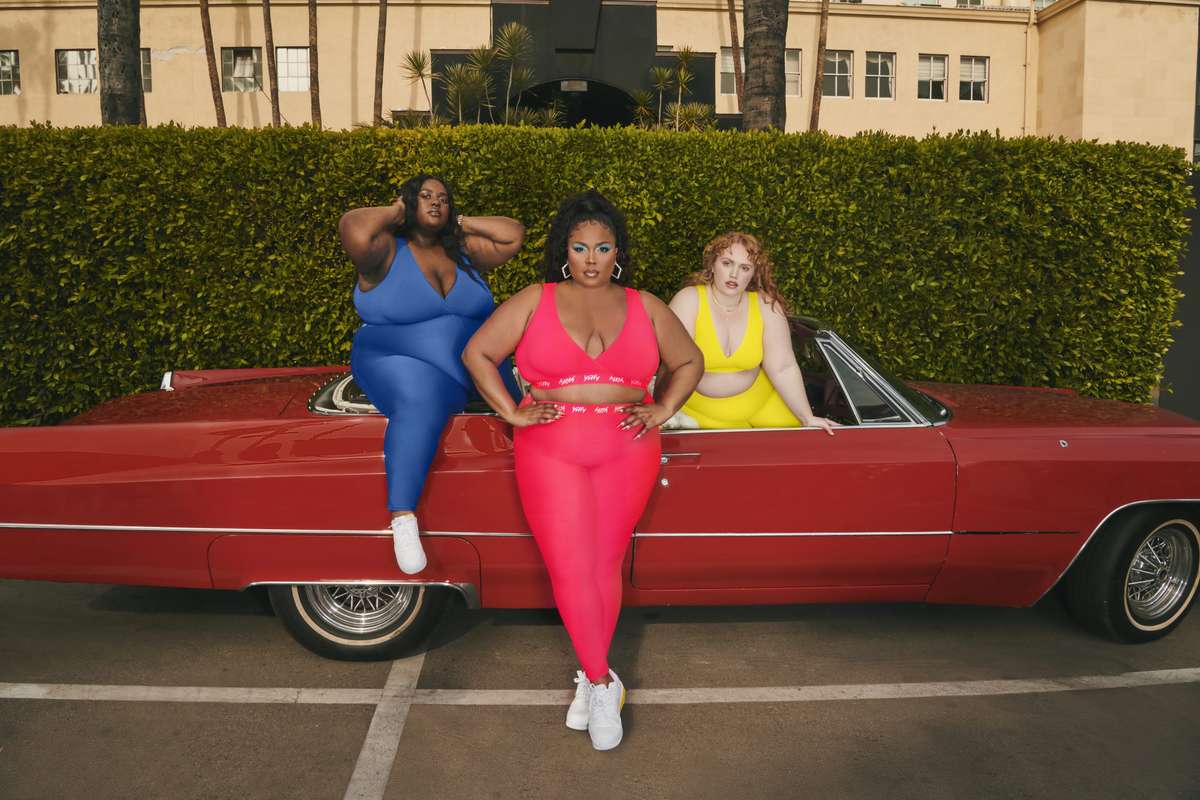 Lizzo YITTY Campaign Pink Top Leggings Car