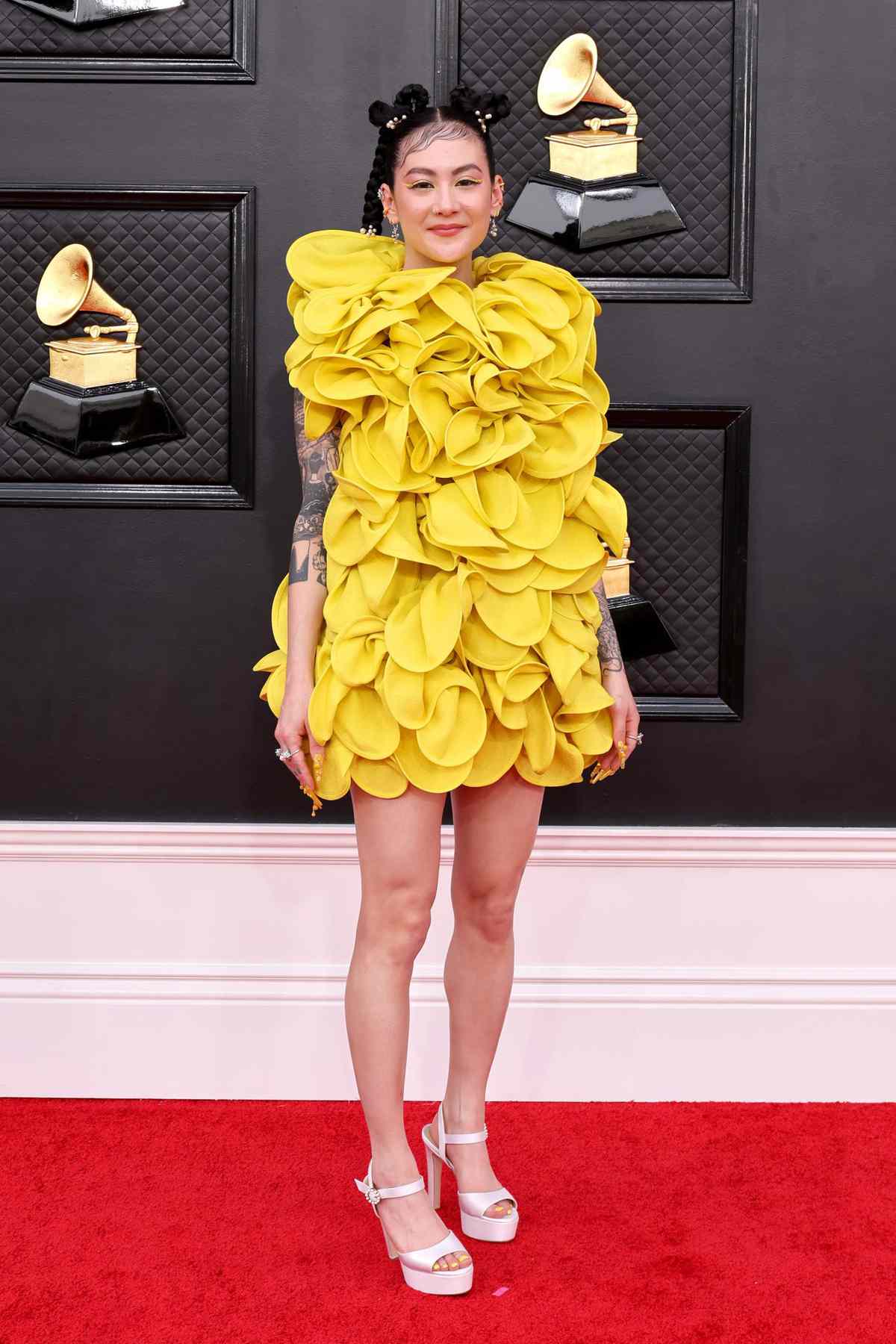 Japanese Breakfast 2022 Grammys Red Carpet Valentino yellow dress