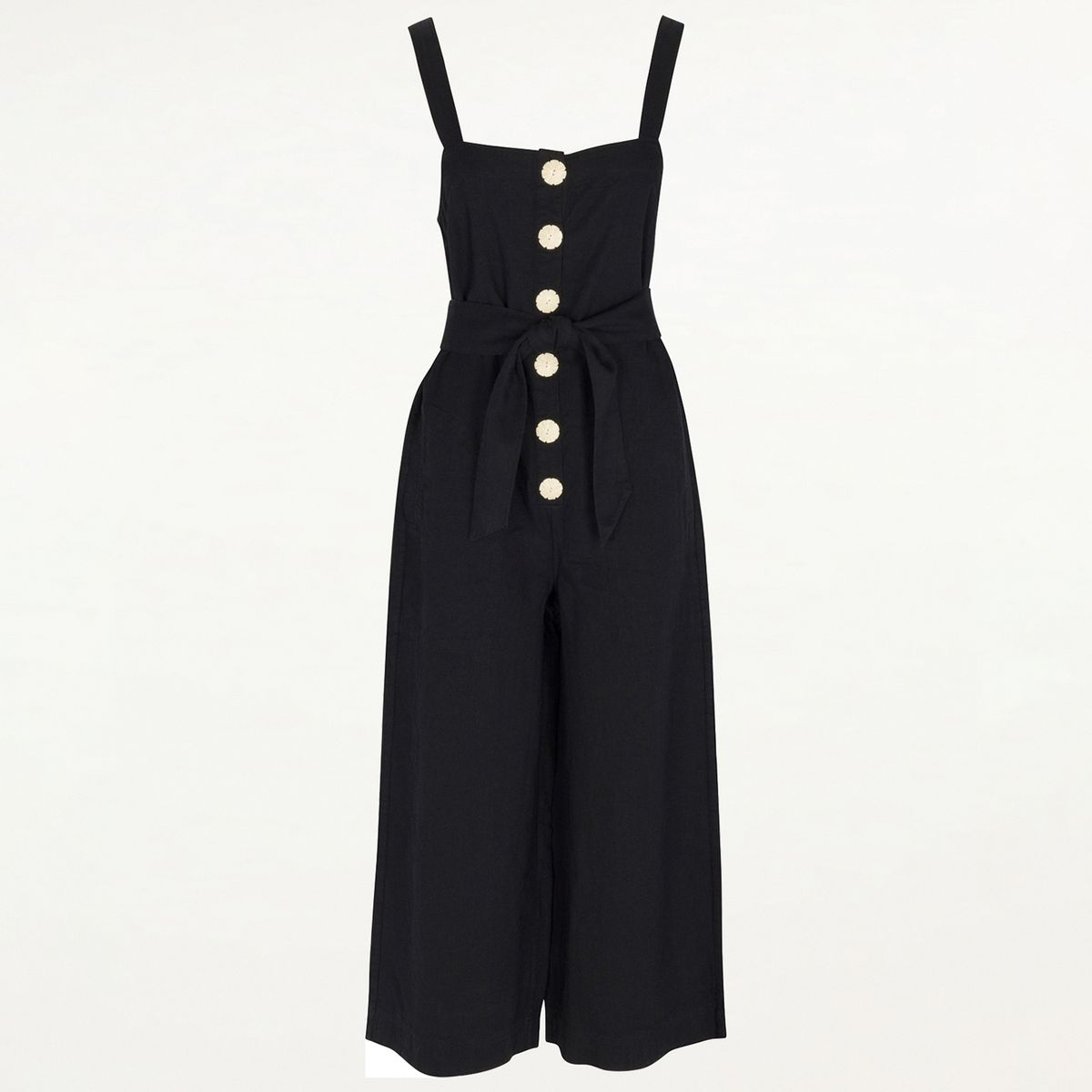 Splendid x Mary Lawless Lee Button Jumpsuit in Black