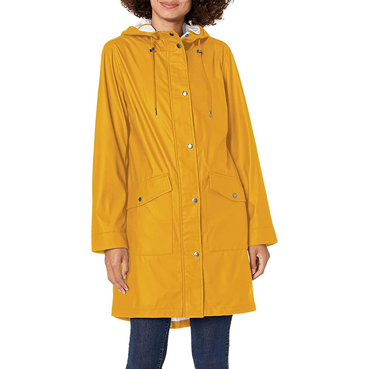 Bella Hadid Yellow Raincoat