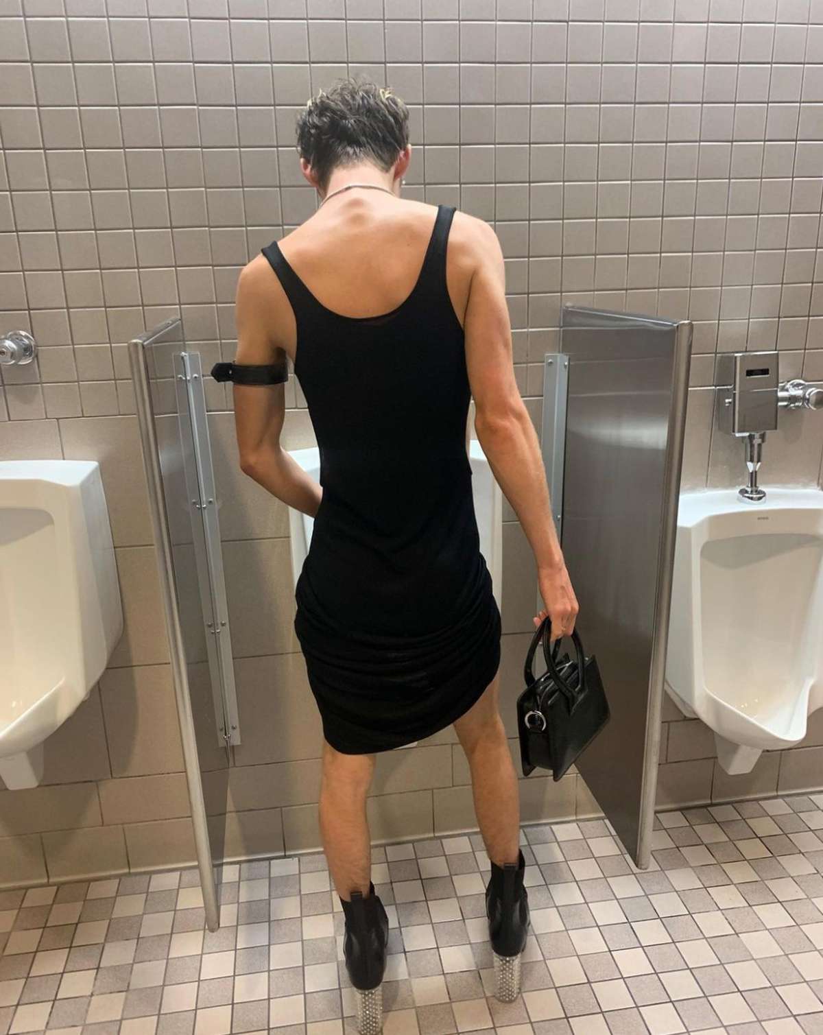 Troye Sivan Met Gala Urinal Bathroom Photo