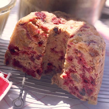 Steamed Cranberry Pudding with Orange Marmalade Sauce 