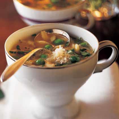 Pea-and-Pasta Soup Sips 