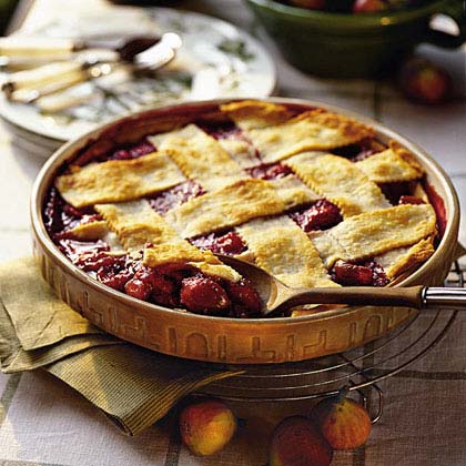 Fig-and-Raspberry Cobbler 
