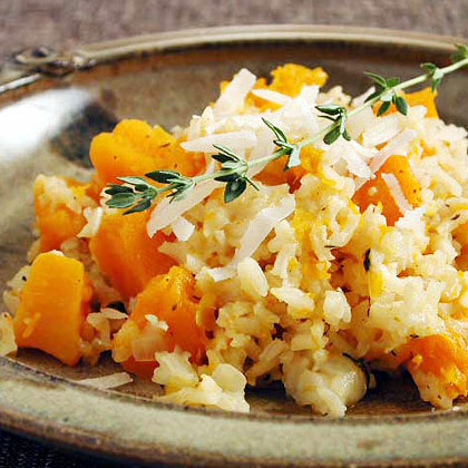 Baked Rice with Butternut Squash