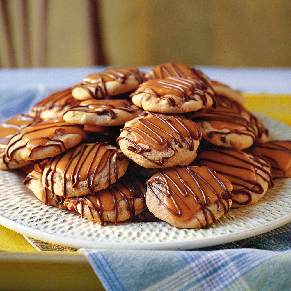 Peanut Butter-Toffee Turtle Cookies