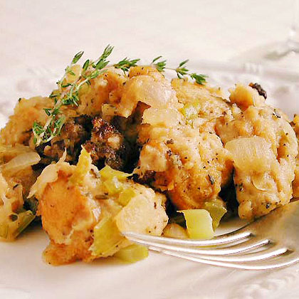 New England Sausage Stuffing with Chestnuts