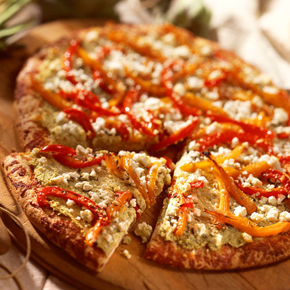 Artichoke-and-Red Pepper Pizza 