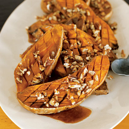 Sweet Potatoes with Brown Sugar and Pecans 