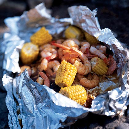 Barbecued Lime Shrimp and Corn 