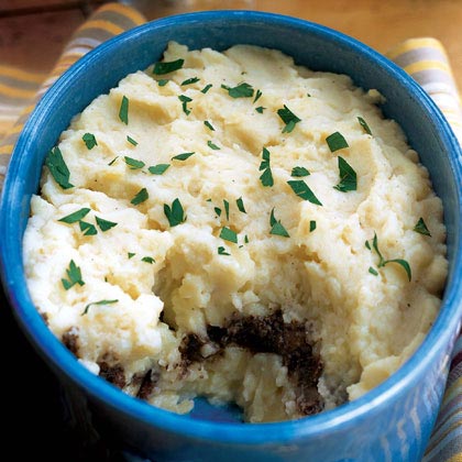 Layered Mashed Potatoes with Duxelles 