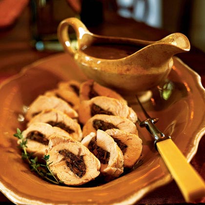 Turkey Tenderloins with Mushroom Stuffing 