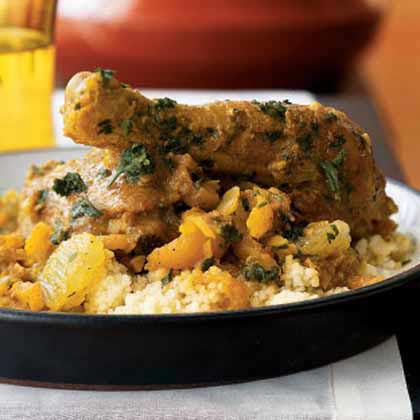 Chicken, Date, and Apricot Tagine 