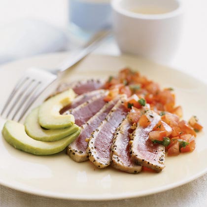 Seared Tuna with Japanese Salsa 