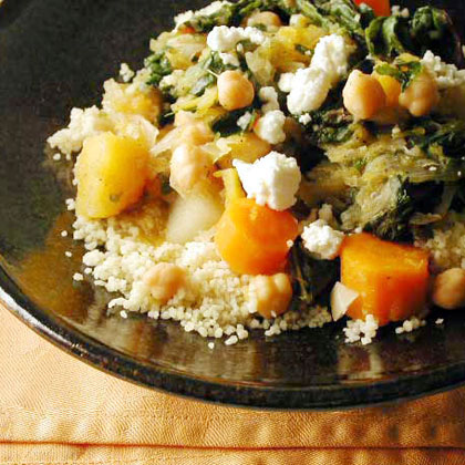 Winter Vegetable Stew over Couscous 