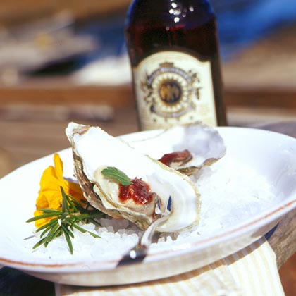 Cocktail Oysters with Oysterville's Finest Cocktail Sauce 