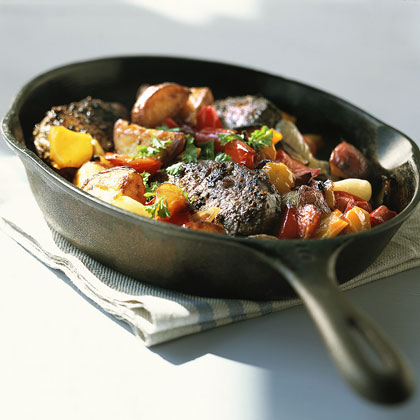 Sizzling Steak with Roasted Vegetables 