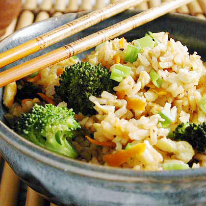 Fried Rice with Broccoli and Eggs