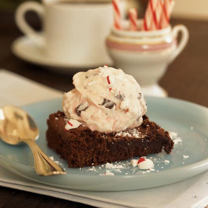 Peppermint Brownie &agrave; la Mode 