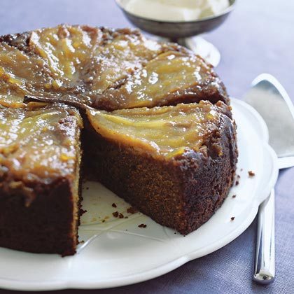 Pear and Ginger Upside-Down Cake