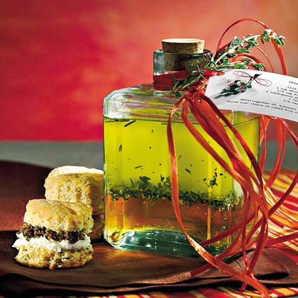 Cream Cheese-and-Olive Biscuits With Olive-Parsley Spread