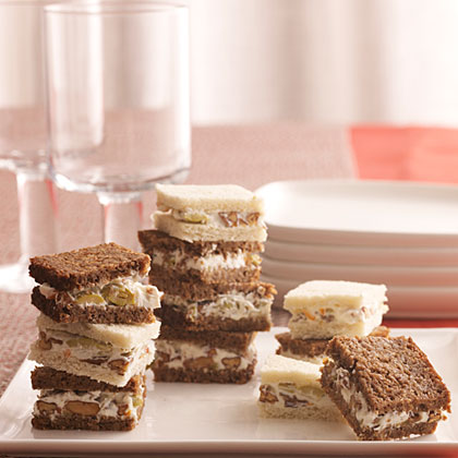 Olive-Nut Spread Sandwiches 