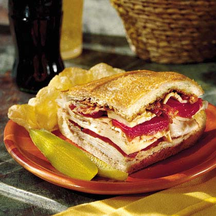 Turkey, Bacon, and Havarti Sandwich 