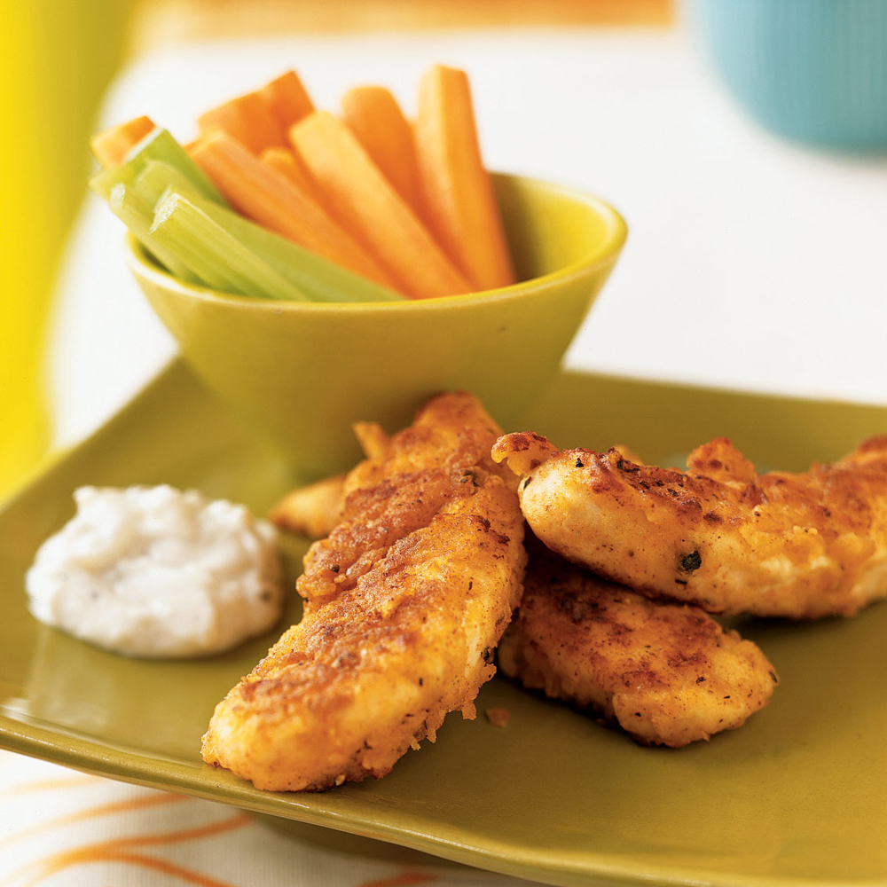 Chicken Strips with Blue Cheese Dressing 