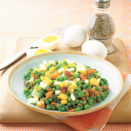 Pea Salad with Bacon and Eggs 