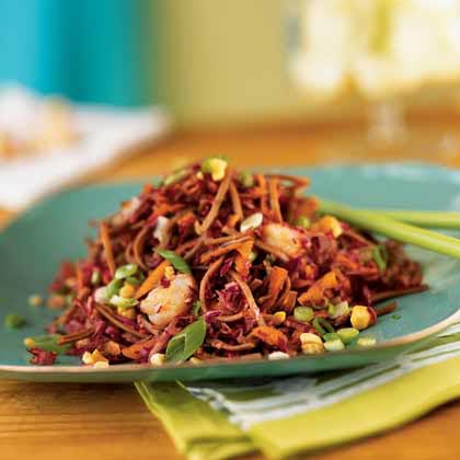 Soba and Slaw Salad with Peanut Dressing