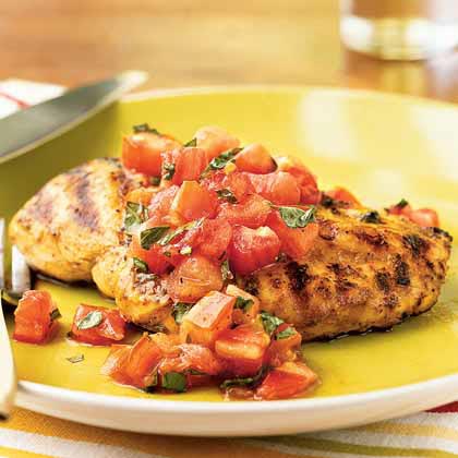 Grilled Chicken with Italian Salsa
