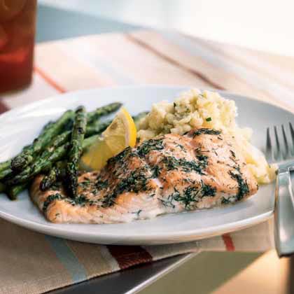 Baked Salmon with Dill 