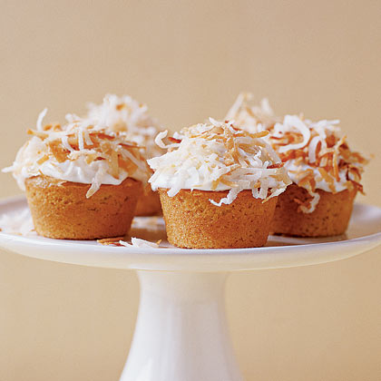 Mini Lemon-Coconut Cupcakes