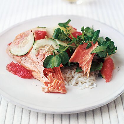 Citrus Salmon With Watercress Salad Recipe Myrecipes