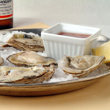 Oysters with Two Sauces 
