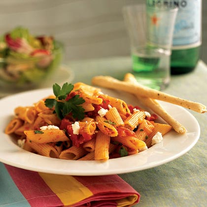 Penne with Triple-Tomato Sauce 