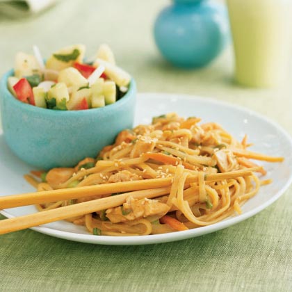 Sesame Noodles with Chicken 