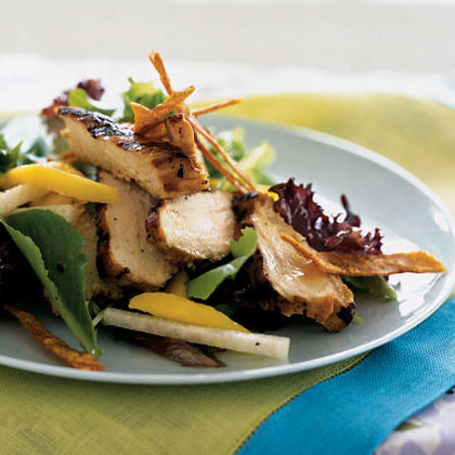 Grilled Chicken, Mango, and Jicama Salad with Tequila-Lime Vinaigrette 