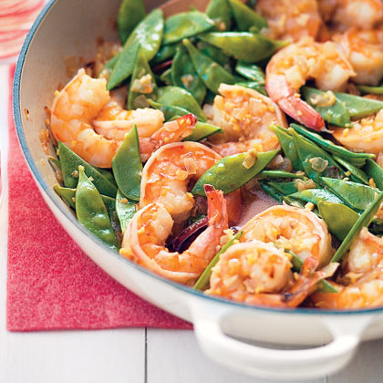 Gingery Shrimp and Couscous 