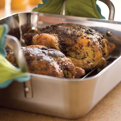 Herb-Roasted Chickens 