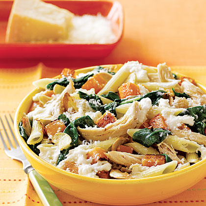 Penne with Squash and Chicken 